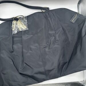 Signature Club A Large Tote - Faux Leather - Black w/"LOVE" deco- New